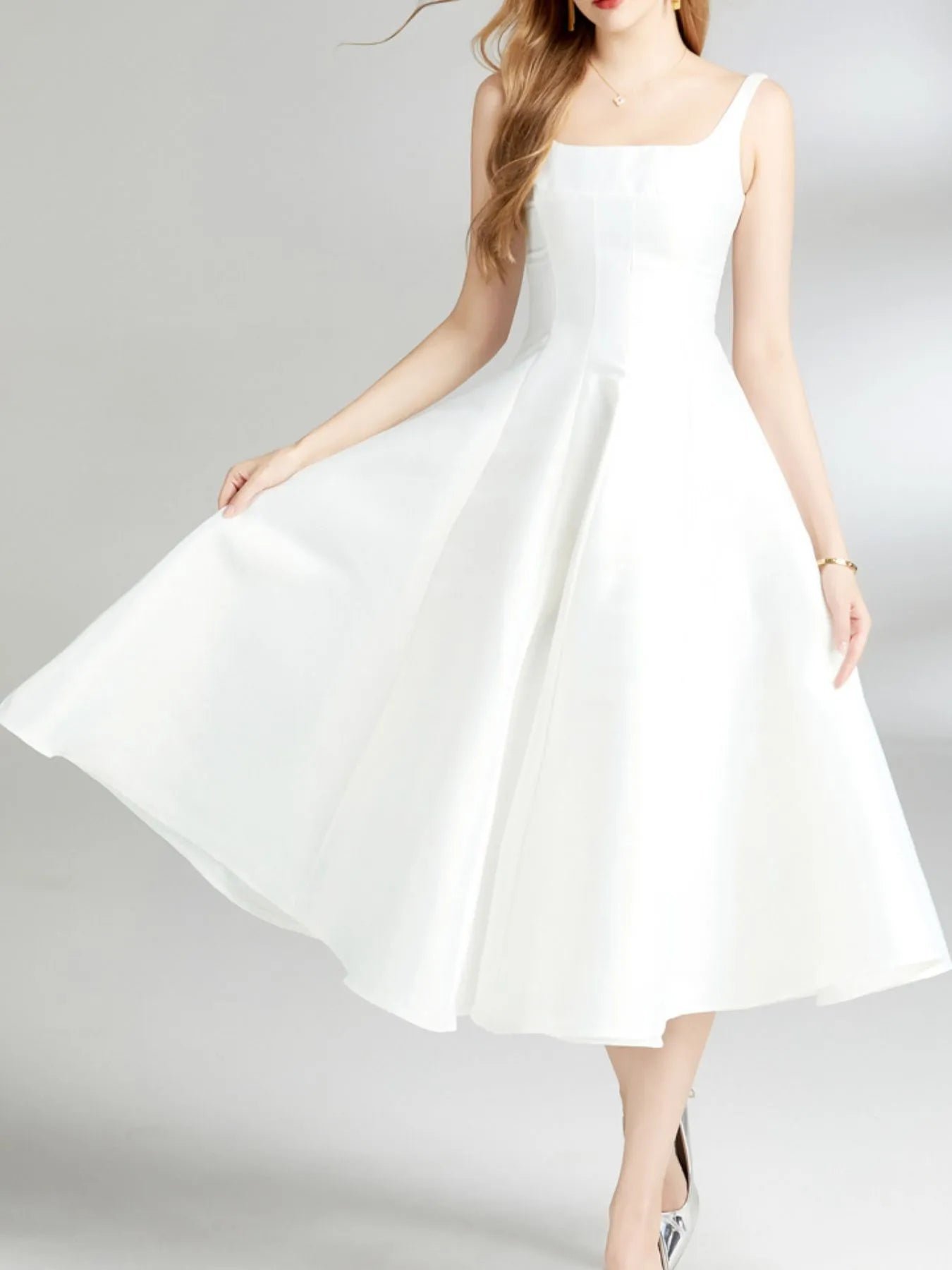A-Line Silhouette Midi Sleeveless Dress 5f55d7d5-80cd-4de0-aa4e-cc2146b8799b-Max-Origin