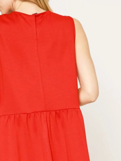 Umgee Round Neck Sleeveless Tank Dress with Pockets 6197904a-31cc-4514-8bb0-db07af772b9a-Max-Origin