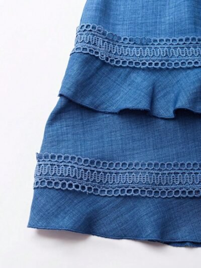 Lace Detail V-Neck Mini Dress 622912d2-636d-490a-ad7c-66fbc8ae5609-Max-Origin