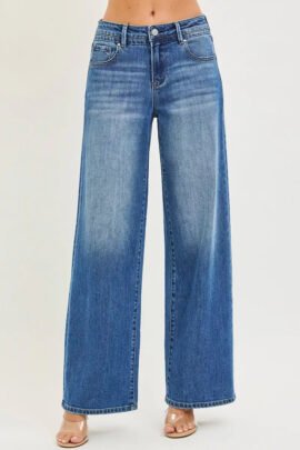Baggy High Waist Jeans with Pockets