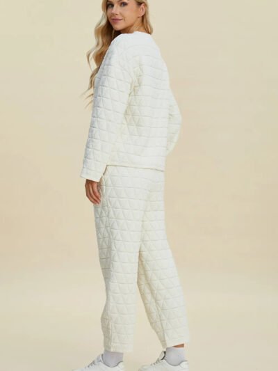 Double Take Full Size Texture Round Neck Long Sleeve Top and Pants Set 65f0ca10-452d-4ea1-bb8e-213230b7e924-Max