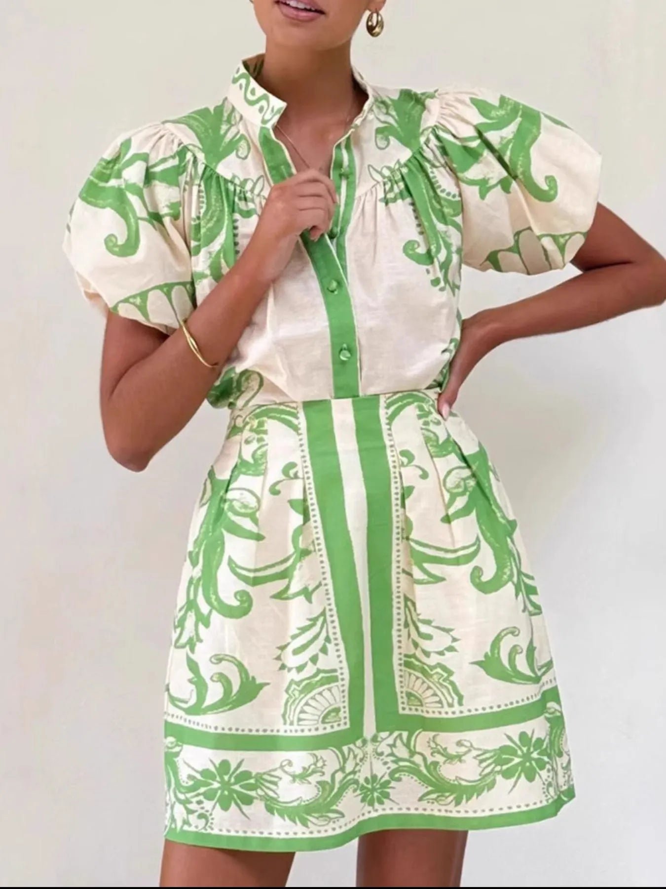 Printed Puff Sleeve Top and Skirt Set 6a310b66-d1a5-4c6a-b83f-cc604202b1fa-Max-Origin