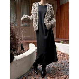 Chunky Coarse Knit Cardigan | 3D Textured Jacket Chunky Coarse Knit Cardigan | 3D Textured Jacket - Image 4