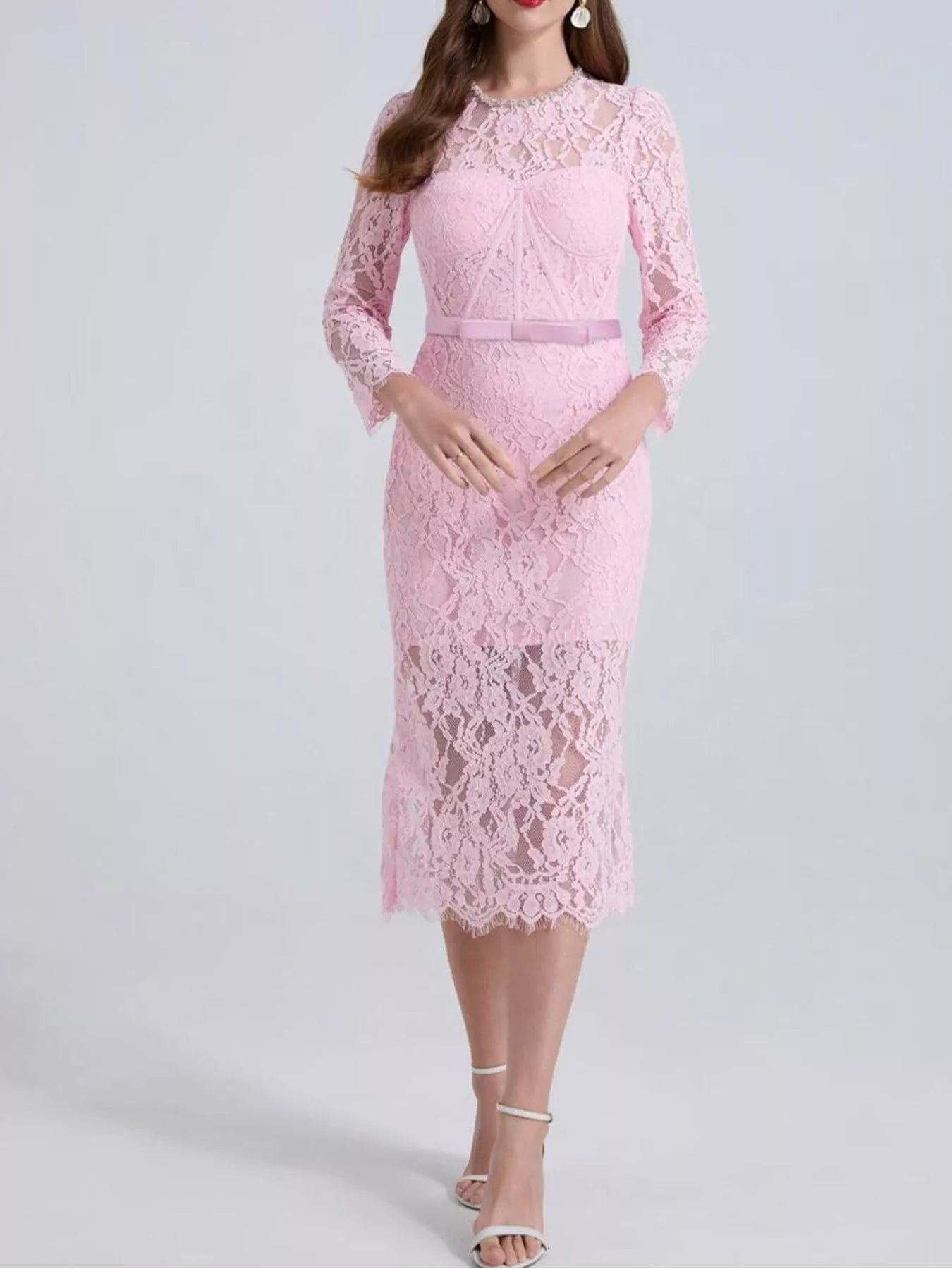 Lace Long Sleeve Midi Dress 76a2dde1-cce8-4e5f-ad70-6a0416a88bf7-Max-Origin