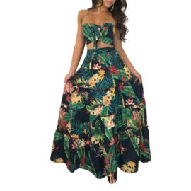 Printed skirt set