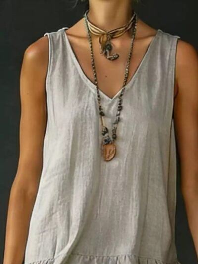 Full Size Ruffled Hem V-Neck Sleeveless Dress Plus Size 9216d4bb-d078-41e1-9e48-6dab11901bb6-Max-Origin