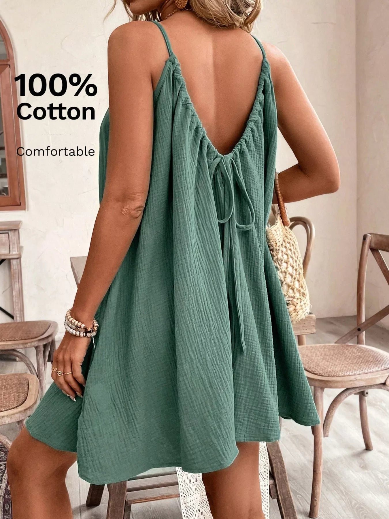 Casual Spaghetti Strap Gauze Dress 93c89715c65a4231a97626f47c05e26c-Max-Origin