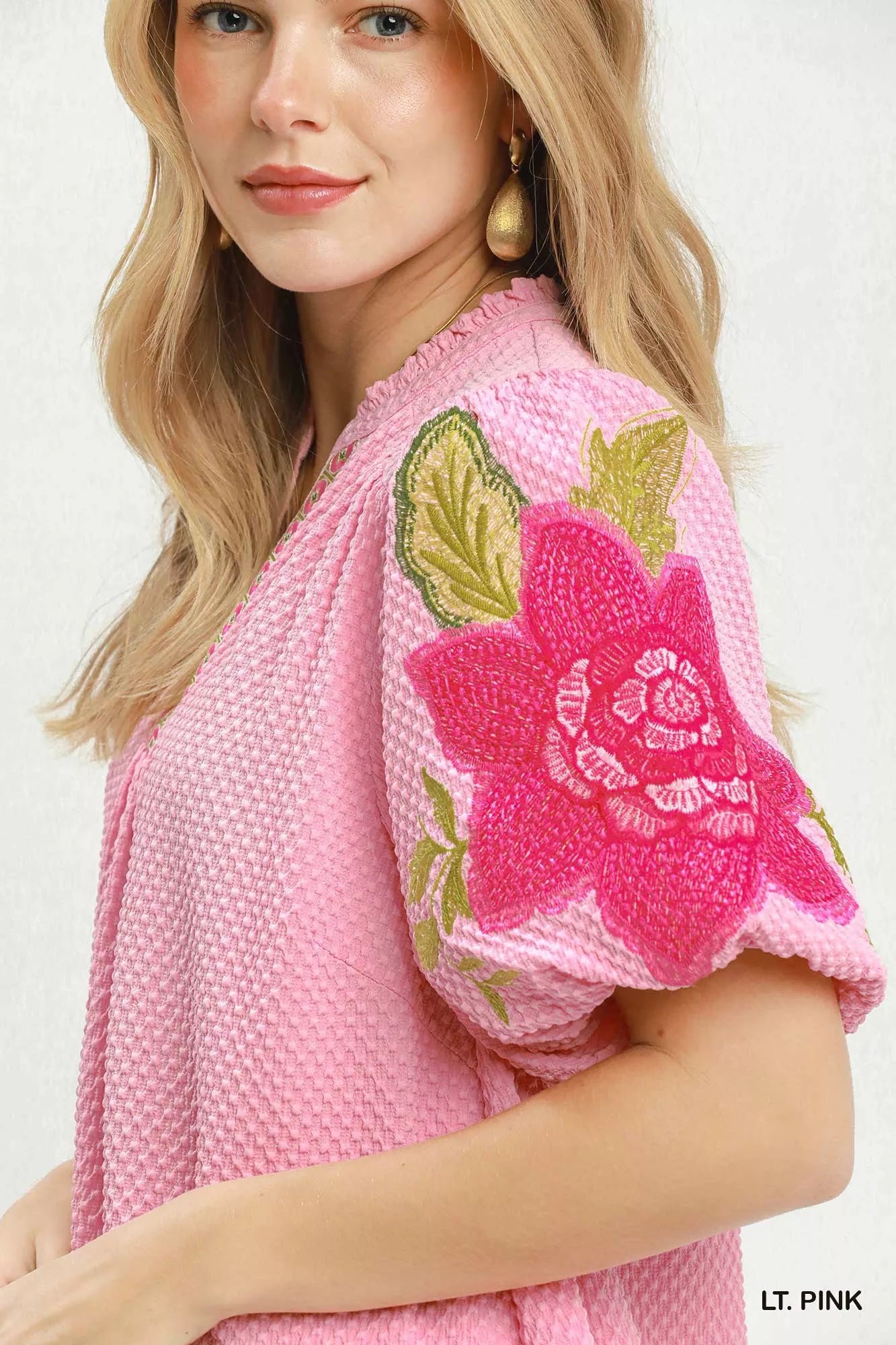 Umgee Floral Embroidered Textured Jacquard Dress 95ffd42a-2666-4f6c-b1d0-af65779b7b3b-Max-Origin