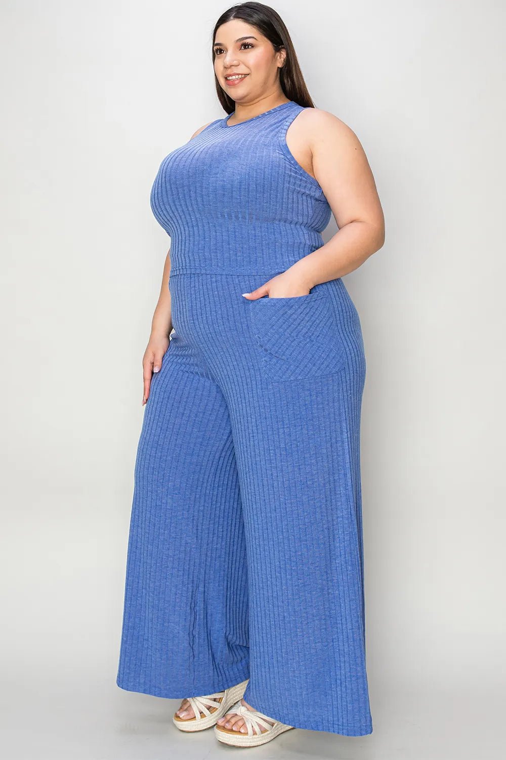 Basic Bae Full Size Ribbed Tank and Wide Leg Pants Set 96bf8713-f387-4c7e-a4a2-2d8e61762d45-Max
