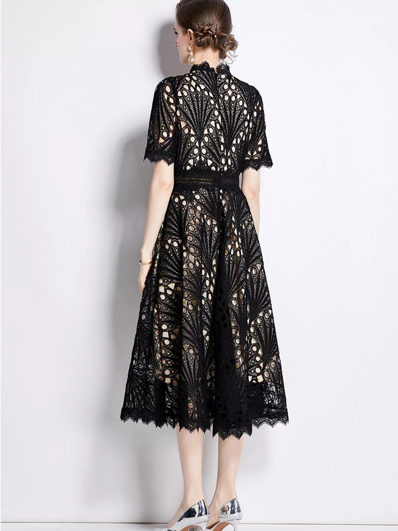 Full Size Lace Short Sleeve Midi Dress Plus Size 9afc5331acdb4f1f9734390f35eb3caa-Max-Origin