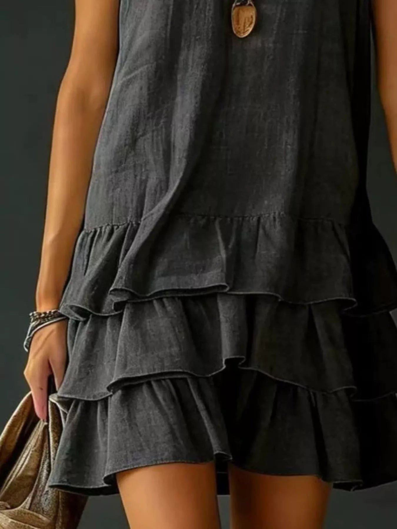 Full Size Ruffled Hem V-Neck Sleeveless Dress Plus Size 9b44f567-44d9-4ab3-afb9-4d68151d32af-Max-Origin