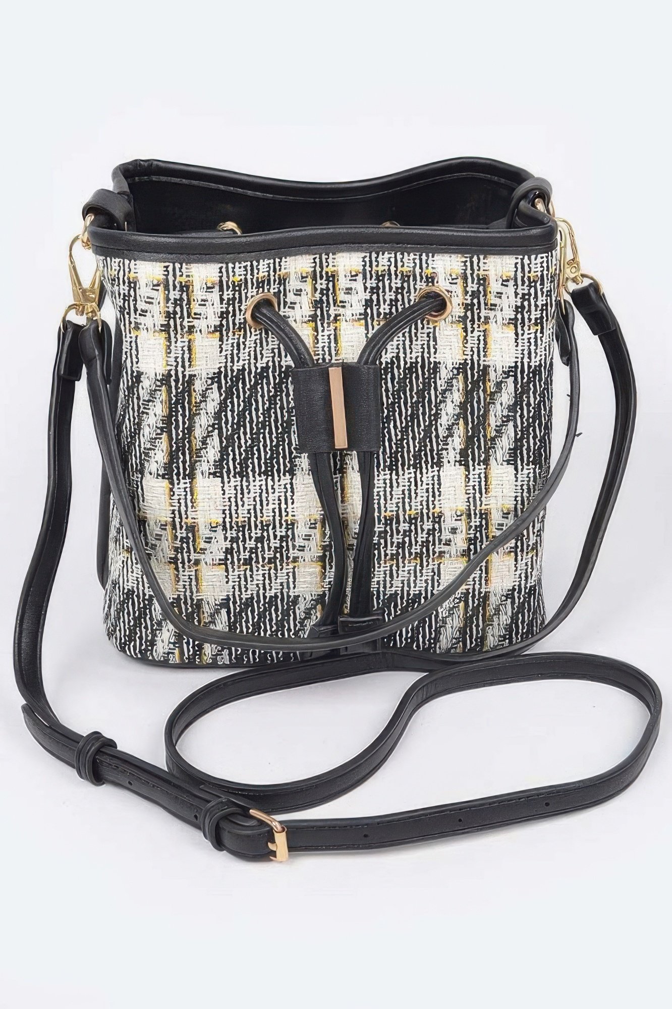 Tweed Plaid Bucket Bag Tweed Plaid Bucket Bag