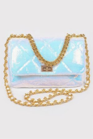 Quilted Sequins Chain Shoulder Quilted Sequins Chain Shoulder