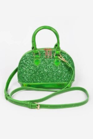 Glitter Mirror Top Handle Crossbody Bag Glitter Mirror Top Handle Crossbody Bag
