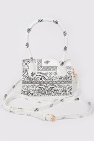 Bandana Single Handle Flap Crossbody Bag