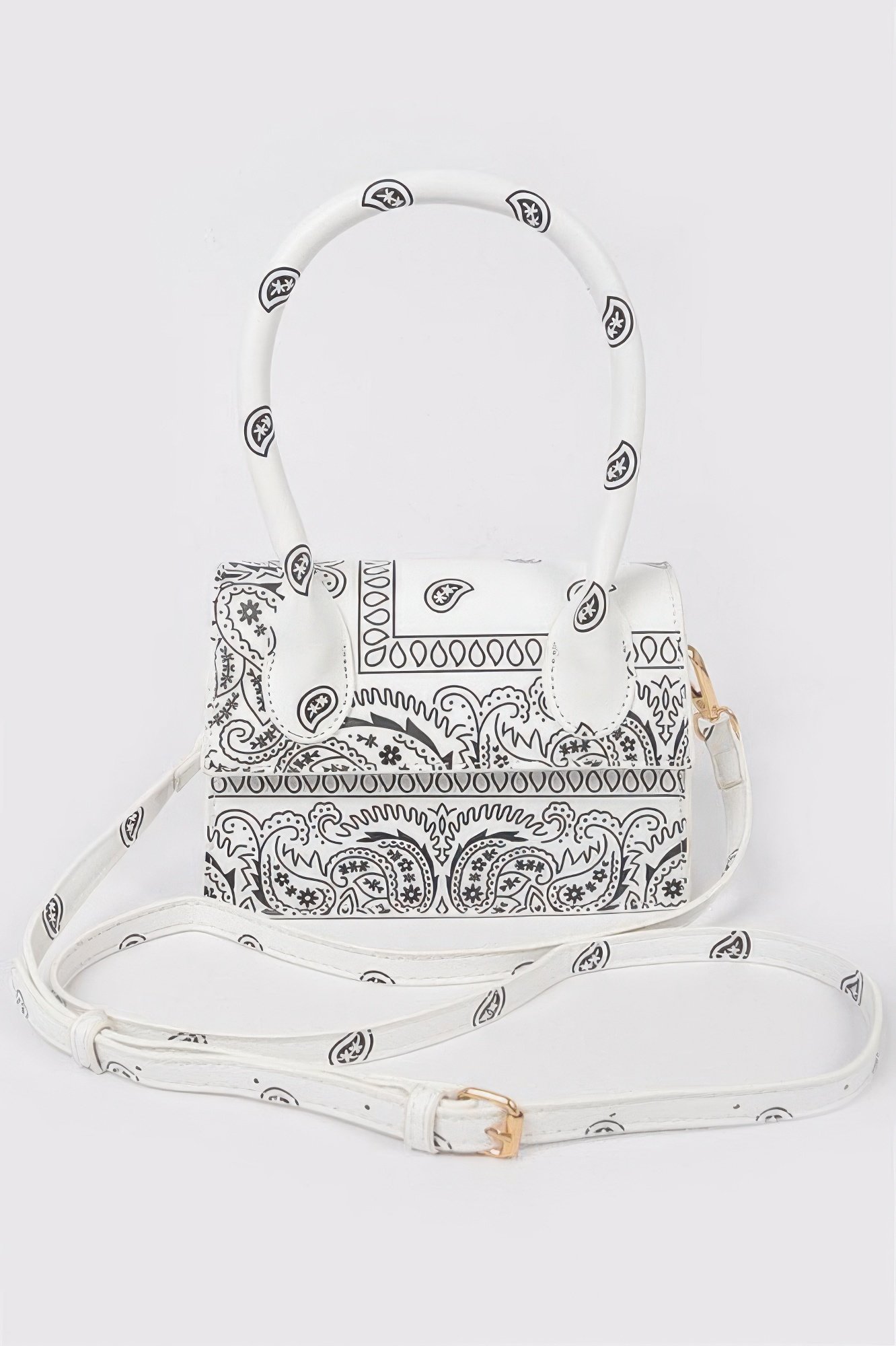 Bandana Single Handle Flap Crossbody Bag Bandana Single Handle Flap Crossbody Bag