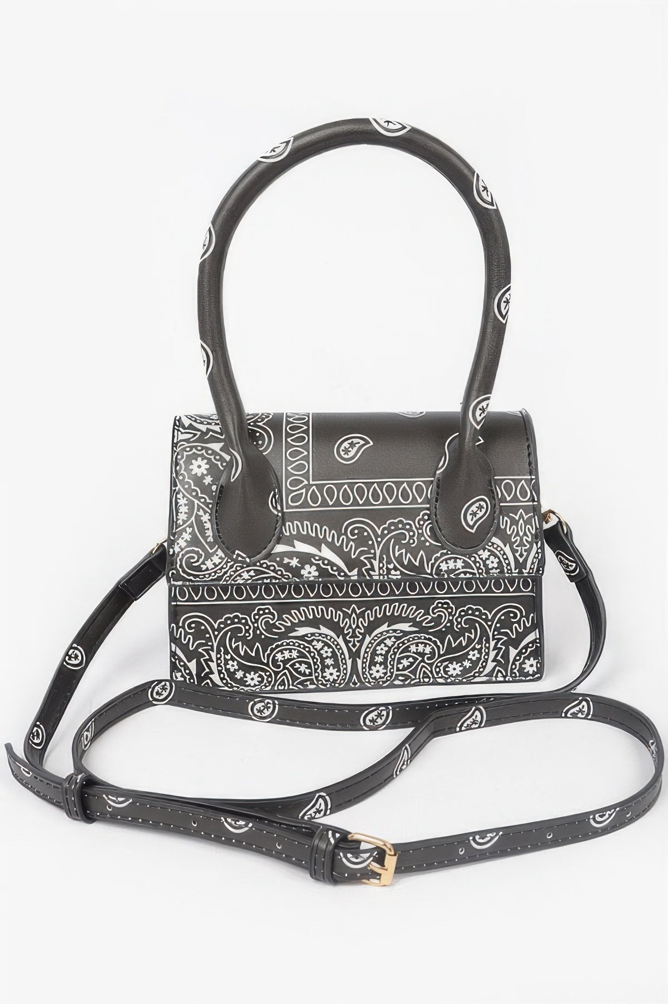 Bandana Single Handle Flap Crossbody Bag Bandana Single Handle Flap Crossbody Bag - Image 2