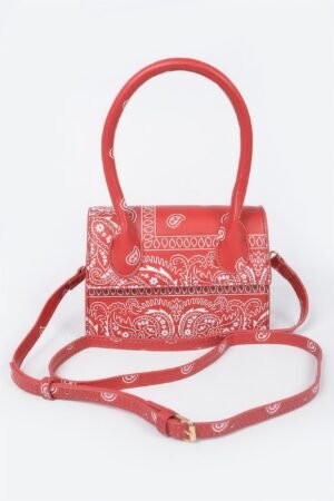 Bandana Single Handle Flap Crossbody Bag Bandana Single Handle Flap Crossbody Bag