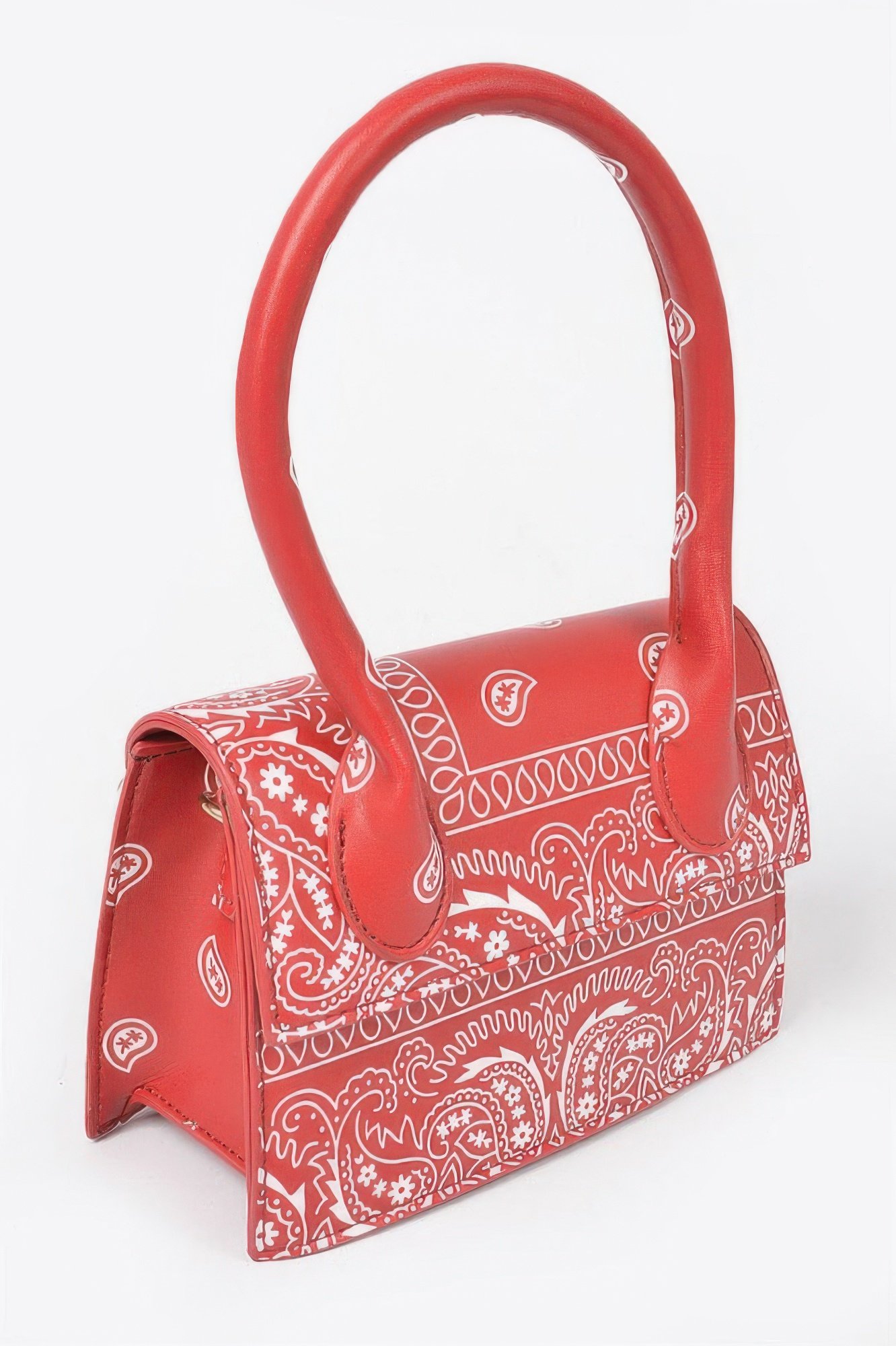 Bandana Single Handle Flap Crossbody Bag Bandana Single Handle Flap Crossbody Bag - Image 9