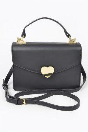 Heart Metal Top Handle Clutch