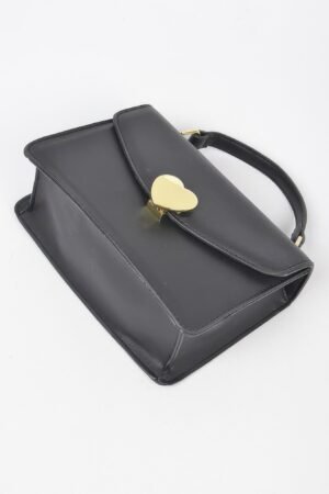 Heart Metal Top Handle Clutch