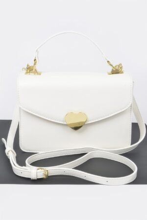 Heart Metal Top Handle Clutch
