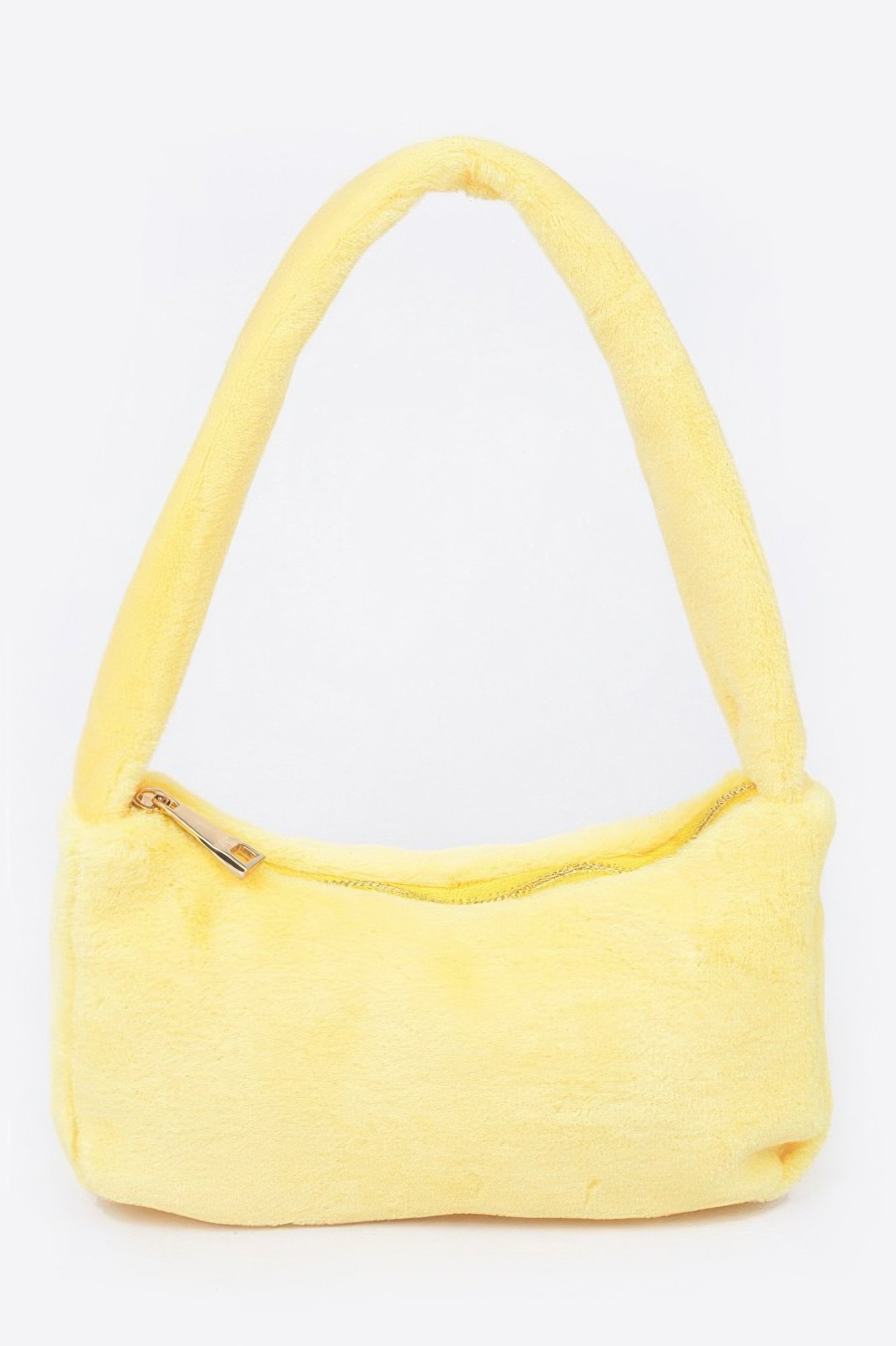 Solid Faux Fur Shoulder Bag Solid Faux Fur Shoulder Bag - Image 5