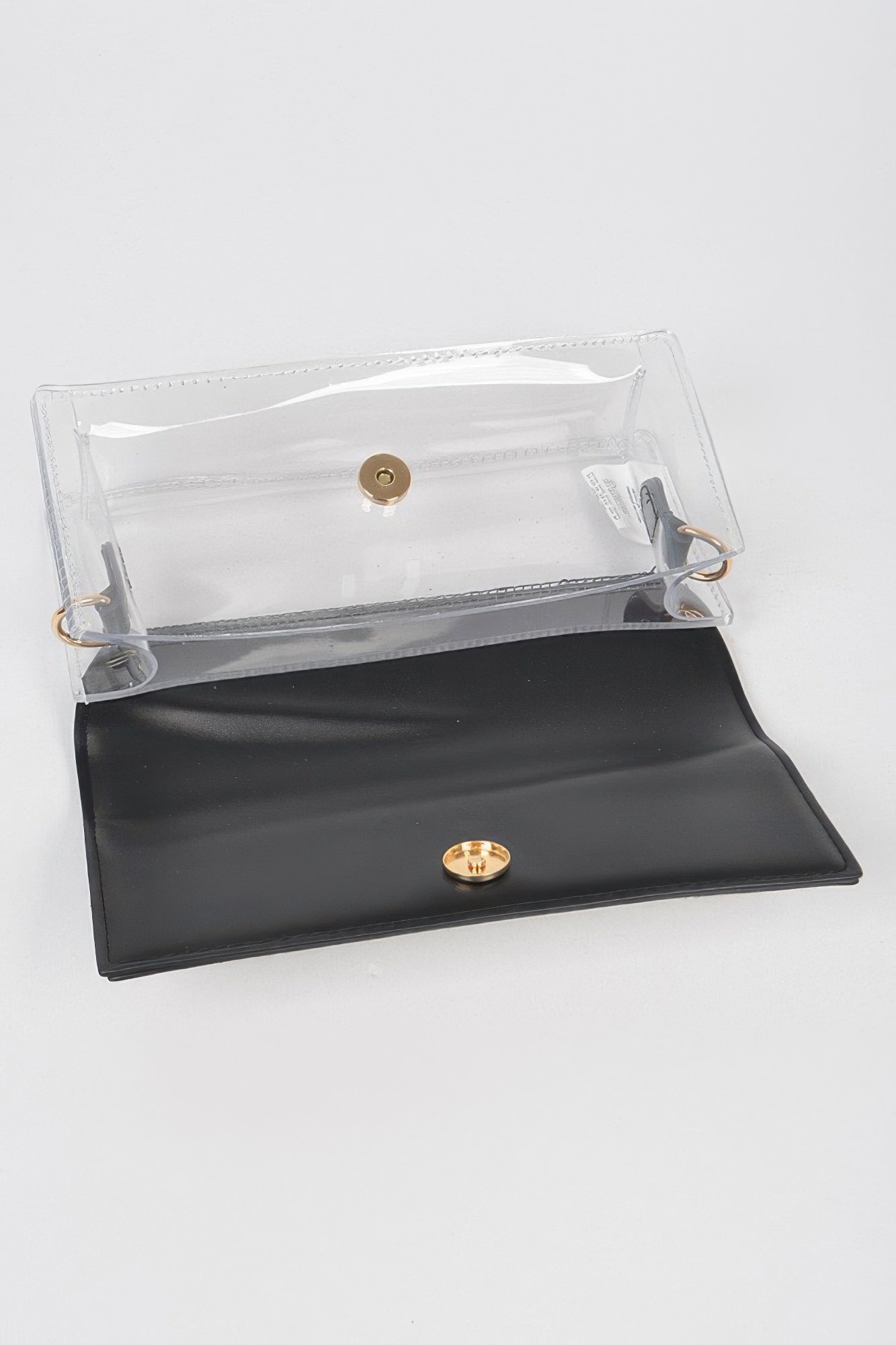 Rhinestone Clear Bag W/link Chain Rhinestone Clear Bag W/link Chain - Image 4