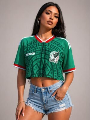 Womens Cropped Mexico Jersey