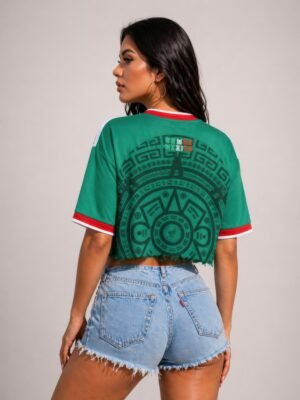 Womens Cropped Mexico Jersey Womens Cropped Mexico Jersey