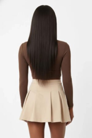 Essential High-waist Pleated Mini Skirt Essential High-waist Pleated Mini Skirt