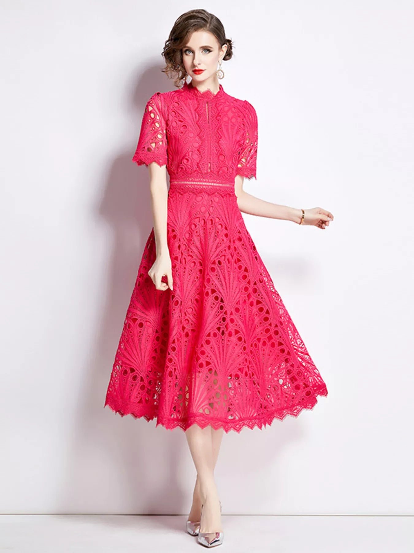 Full Size Lace Short Sleeve Midi Dress Plus Size a1b273ae7aa54b389b65390d3d81dd76-Max-Origin