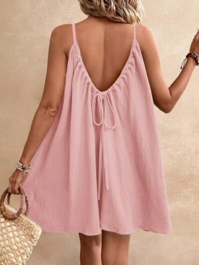Casual Spaghetti Strap Gauze Dress a31a64ff7e9d42d18c7888f1e695e0e6-Max-Origin