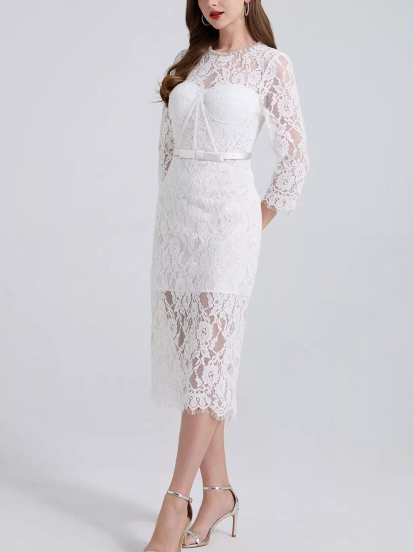 Lace Long Sleeve Midi Dress a94fb29d-4182-445a-b690-f904c4d4372c-Max-Origin