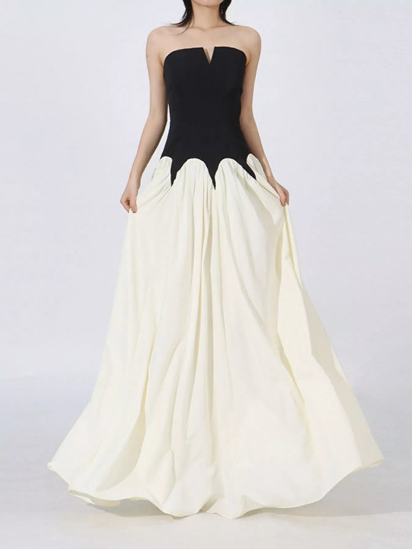 Two Tone Tube Maxi Dress b58da69c-ef31-4a44-b05b-01ef7873447b-Max-Origin