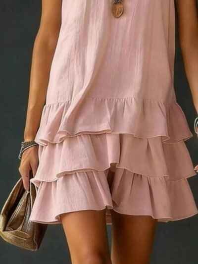 Full Size Ruffled Hem V-Neck Sleeveless Dress Plus Size c2443a51-fbfa-4c5e-8dd5-6f4e50f5861a-Max-Origin