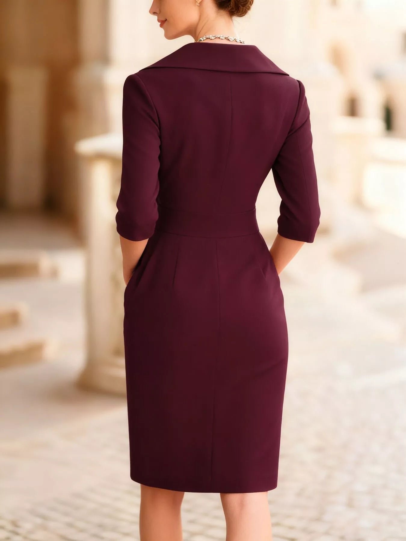 Surplice Long Sleeve Dress c8022e5c-a786-495a-9f9e-efef09a757b4-Max-Origin