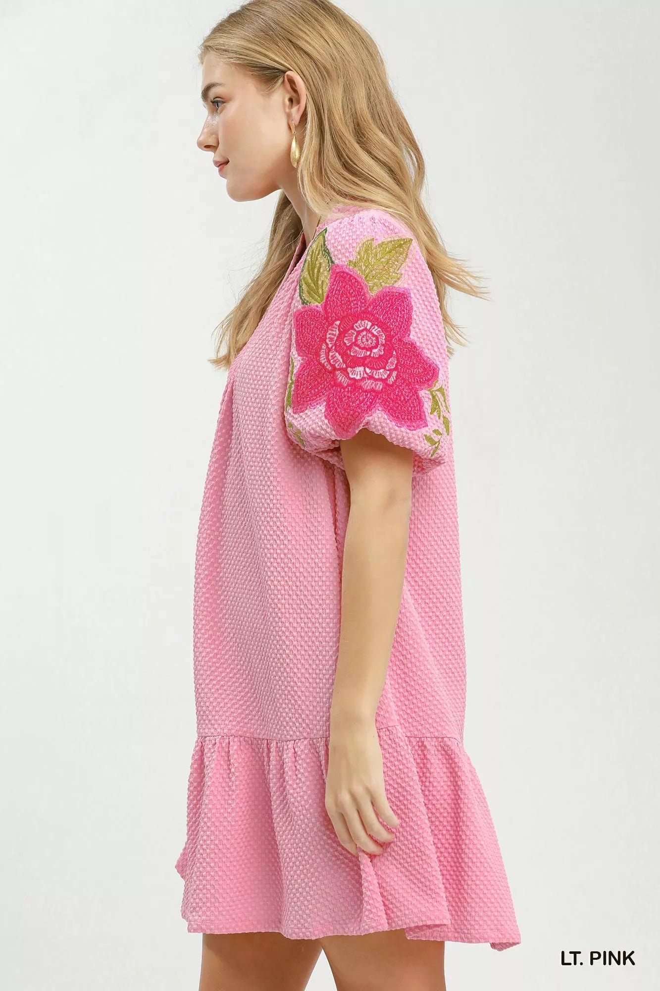 Umgee Floral Embroidered Textured Jacquard Dress cafaba93-46c3-45fb-b776-e4ecb8531110-Max-Origin