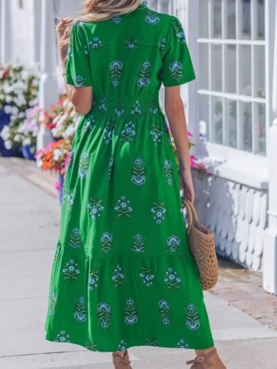 Floral Print Smocked Waist Maxi Dress 0d204600-fd8d-46e1-960e-fd952d419b3c-Max-Origin