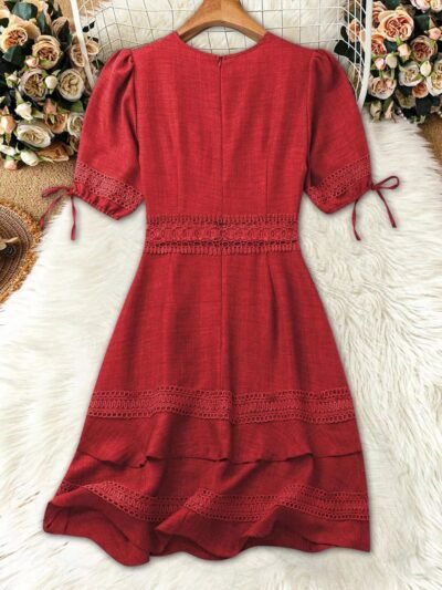 Lace Detail V-Neck Mini Dress e9c55e4b-f91c-41cb-bf3d-fdde63f9a10b-Max-Origin
