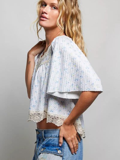 POL Floral Print Lace Trim Blouse ea5a65ce-bb80-4c06-932b-ffaf18fb07a4-Max-Origin