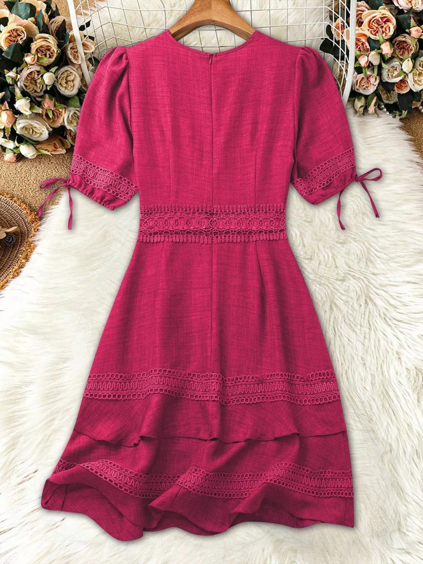 Lace Detail V-Neck Mini Dress f0d60edb-e699-4613-9a4e-f3fc8211aede-Max-Origin
