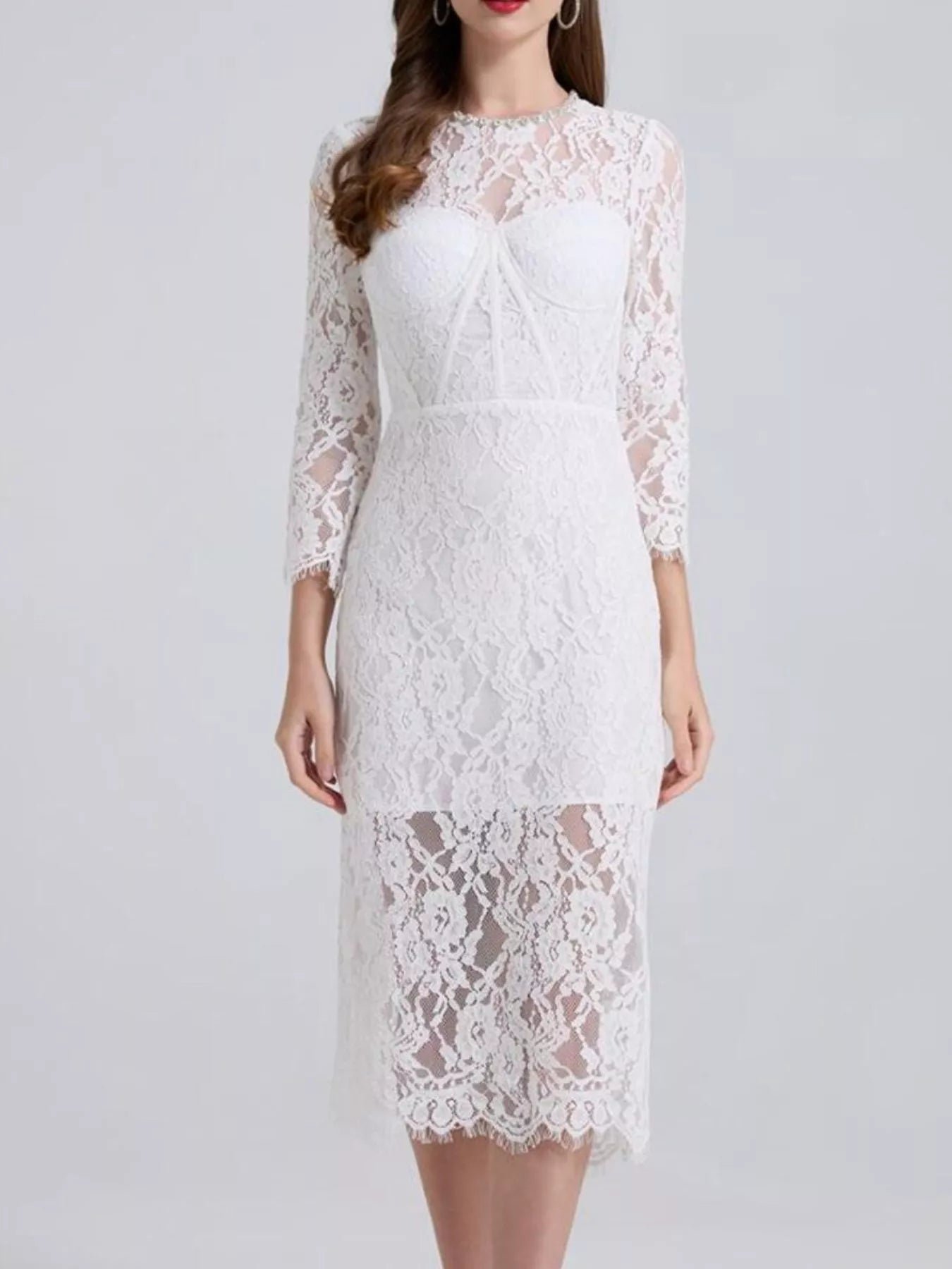 Lace Long Sleeve Midi Dress f572c906-93fe-4e52-b2b1-46466054fd26-Max-Origin