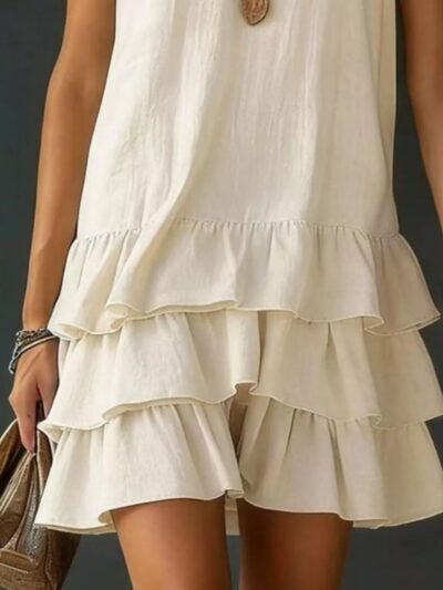 Full Size Ruffled Hem V-Neck Sleeveless Dress Plus Size fbb4cee0-d843-42f6-a787-10a5a0012eee-Max-Origin