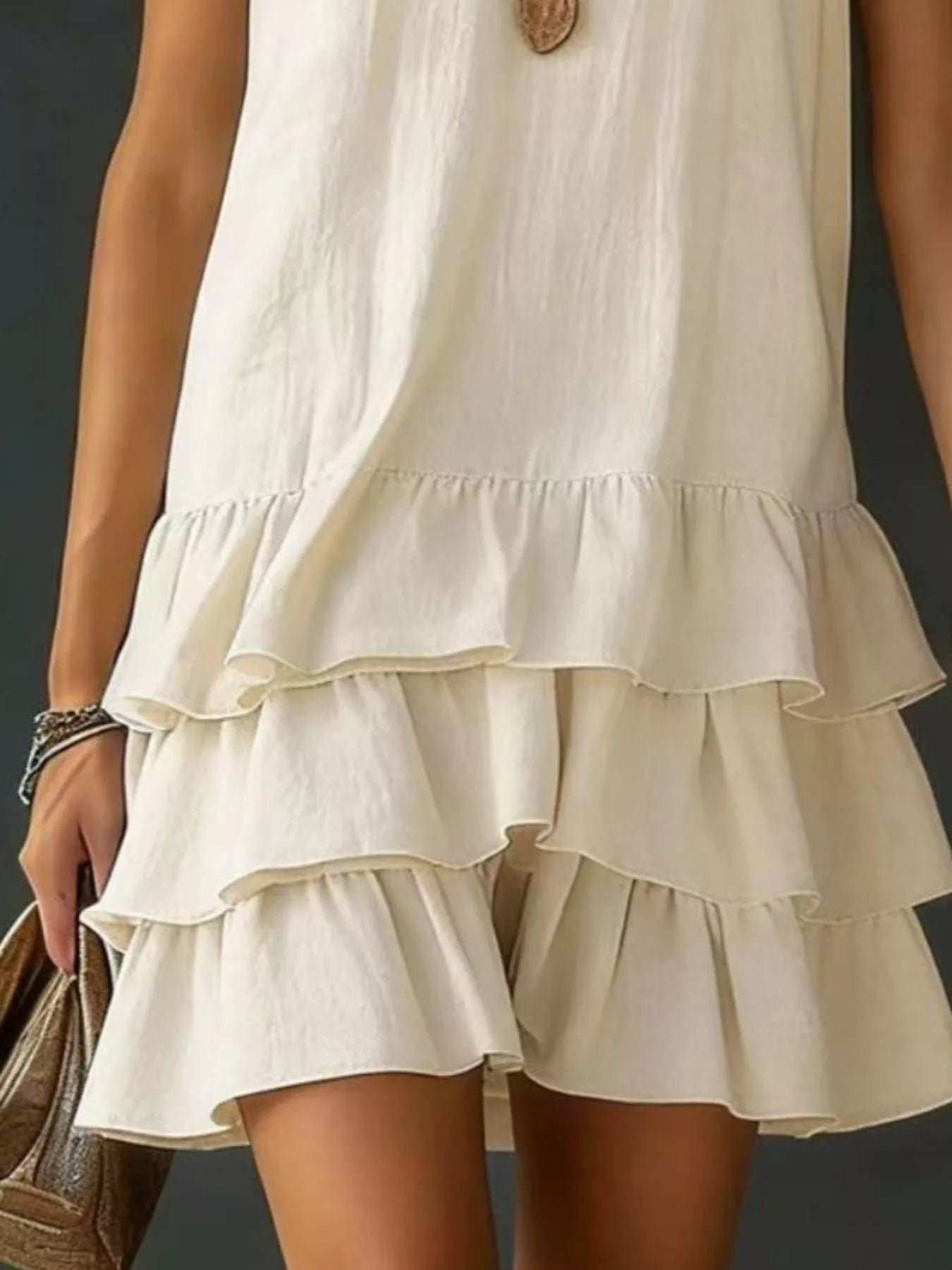 Full Size Ruffled Hem V-Neck Sleeveless Dress Plus Size fbb4cee0-d843-42f6-a787-10a5a0012eee-Max-Origin