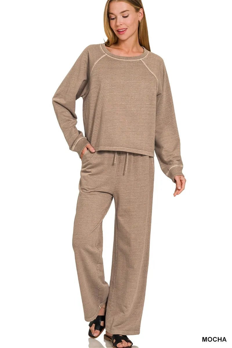 Zenana Washed F/terry Round Neck Pullover & Pants Set fc6973bb685244b0be9dce127e928ad7-Max-Origin