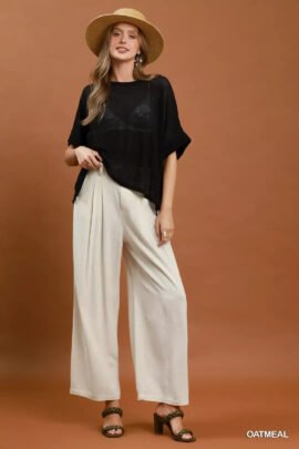 Umgee High Waist Linen Blend Wide Leg Trousers ffada82d-99e5-4bf4-8b94-b563d661044b-Max-Origin